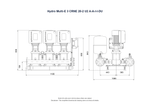 Grundfos Hydro Multi-E 3 x CRNE 20-2 Three Phase 3 x 3kW Variable Speed 304ss Booster Pump Set with 24L Tank
