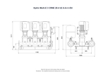 Grundfos Hydro Multi-E 3 x CRNE 20-4 Three Phase 3 x 5.5kW Variable Speed 304ss Booster Pump Set with 24L Tank