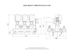 Grundfos Hydro Multi-E 3 x CRNE 20-6 Three Phase 3 x 7.5kW Variable Speed 304ss Booster Pump Set with 24L Tank