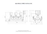 Grundfos Hydro Multi-E 3 x CRNE 3-4 Single Phase 3 x 0.37kW Variable Speed Booster Pump Set with 24L Tank