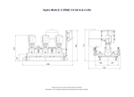 Grundfos Hydro Multi-E 3 x CRNE 3-5 Single Phase 3 x 0.55kW Variable Speed Booster Pump Set with 24L Tank