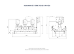 Grundfos Hydro Multi-E 3 x CRNE 5-2 Three Phase 3 x 0.37kW Variable Speed 304ss Booster Pump Set with 24L Tank