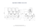 Grundfos Hydro Multi-E 3 x CRNE32-1 Three Phase 3 x 2.2kW Variable Speed 304ss Booster Pump Set with 24L Tank