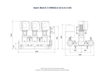 Grundfos Hydro Multi-E 3 x CRNE32-2 Three Phase 3 x 5.5kW Variable Speed 304ss Booster Pump Set with 24L Tank