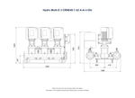 Grundfos Hydro Multi-E 3 x CRNE45-1 Three Phase 3 x 5.5kW Variable Speed 304ss Booster Pump Set with 24L Tank