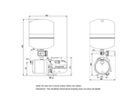 Grundfos JP 4-54 Stainless Steel Self-Priming Jet Pump for Tank Filling with Pressure Tank