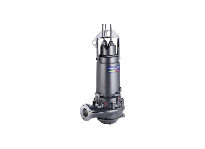 Grundfos S1.80.200.850.4.70H.C.448 Ductile Iron 4-Pole Sewage Pump for Intermittent Use with 1-Channel Impeller