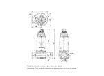 Grundfos SE.56L.185.6.50D.300 Cast Iron Low-Head Wastewater Pump for Stormwater Drainage with Open S-tube Impeller