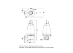 Grundfos SEV.80.80.15.4.50B Cast Iron 4-Pole Submersible Pump for Lift Stations with SuperVortex Impeller