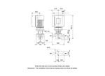 Grundfos TPE3 100-540 Cast Iron Variable Speed Three Phase Inline Centrifugal Pump with Cast Iron Impeller