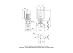 Grundfos TPE3 125-180 Cast Iron Variable Speed Three Phase Inline Centrifugal Pump with Cast Iron Impeller