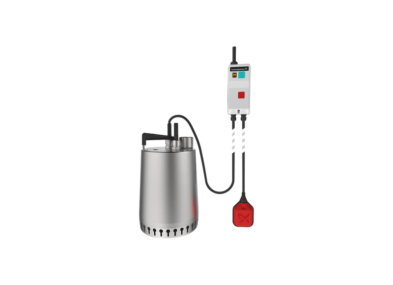 Grundfos Unilift AP12.40.04.A3 Stainless Steel Wastewater Pump for Pits with Semi-Open Impeller & & Float Switch