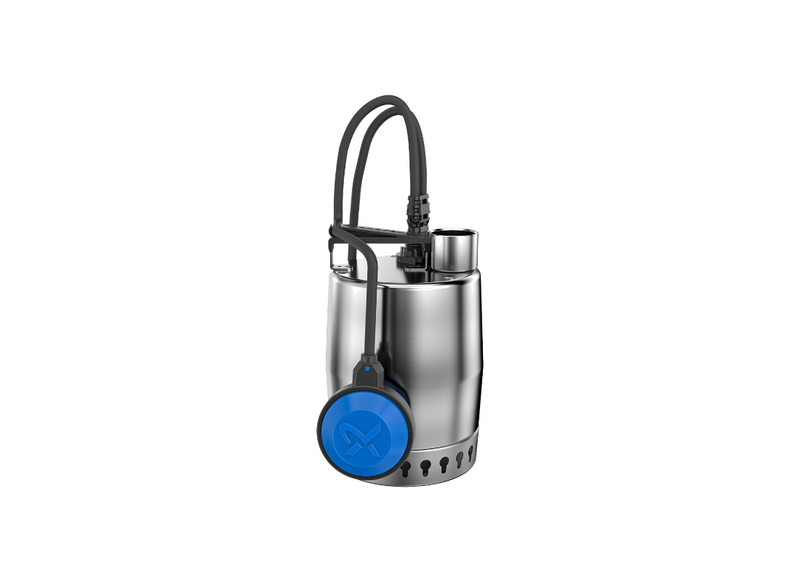 Grundfos Unilift KP.250.A.1 Stainless Steel Float Switch Drainage Pump for Grey Water with Semi-Open Impeller