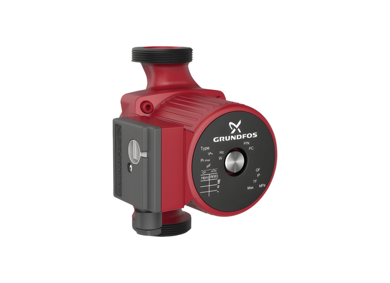 Grundfos UPS 32-80 Cast Iron Three Speed Circulator Pump for Commercial Heating with Composite Impeller