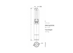Lowara 4GS05-1 304 Stainless Steel 4" Submersible Bore Pump with Control Box
