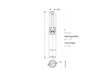 Lowara 4GS07-1 304 Stainless Steel 4" Submersible Bore Pump with Control Box