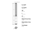 Lowara 4ZN616/5-3 Stainless Steel 4kW Deep Well 6" Submersible Pump with Radial Flow Impeller