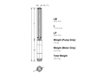 Lowara 4ZN622/4-3 Stainless Steel 4kW Deep Well 6" Submersible Bore Pump with Radial Flow Impeller