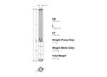Lowara 4ZN660/4-3 Stainless Steel 7.5kW Deep Well 6" Submersible Pump with Radial Flow Impeller