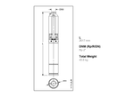 Lowara 8GS75-3 Stainless Steel 4" Submersible Bore Pump with Floating Impeller
