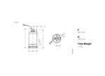 Lowara DIWA11T Stainless Steel Multiple Seal Drainage Pump for Construction Sites with Open Impeller