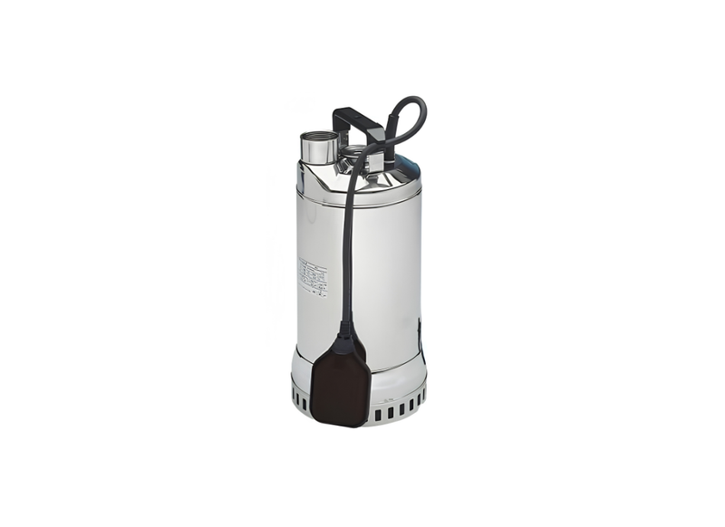 Lowara DIWA5 Stainless Steel Drivelub Drainage Pump for Tank Emptying with Open Impeller