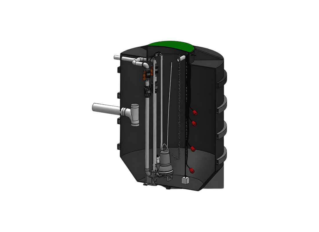 Lowara Pit Pig® PP600SF-D15VXT 600L Single Pump Station | Online Store