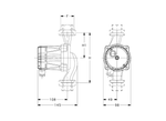 Lowara TLCN 20-2.5 Stainless Steel Hot Water Circulator Pump with Three Speed Setting