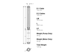 Lowara ZN631/20-3N AISI 316 Stainless Steel 26kW Deep Well 6" Submersible Bore Pump with Radial Flow Impeller