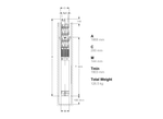 Lowara ZN855-04/2A-3R Stainless Steel 15kW Deep Well 8" Submersible Bore Pump with Semi-Axial Flow Impeller