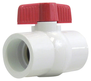 Pumpmaster VBT Series PVC Pressure Red Handle Ball Valves - Threaded