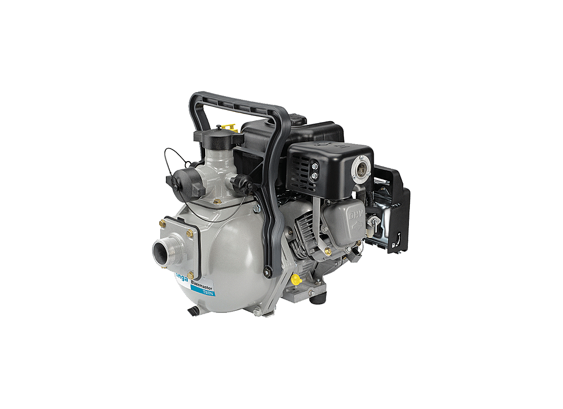 Onga BM65BS aluminium twin-stage high-pressure firefighting pump with Briggs & Stratton 6HP petrol engine for fire protection.