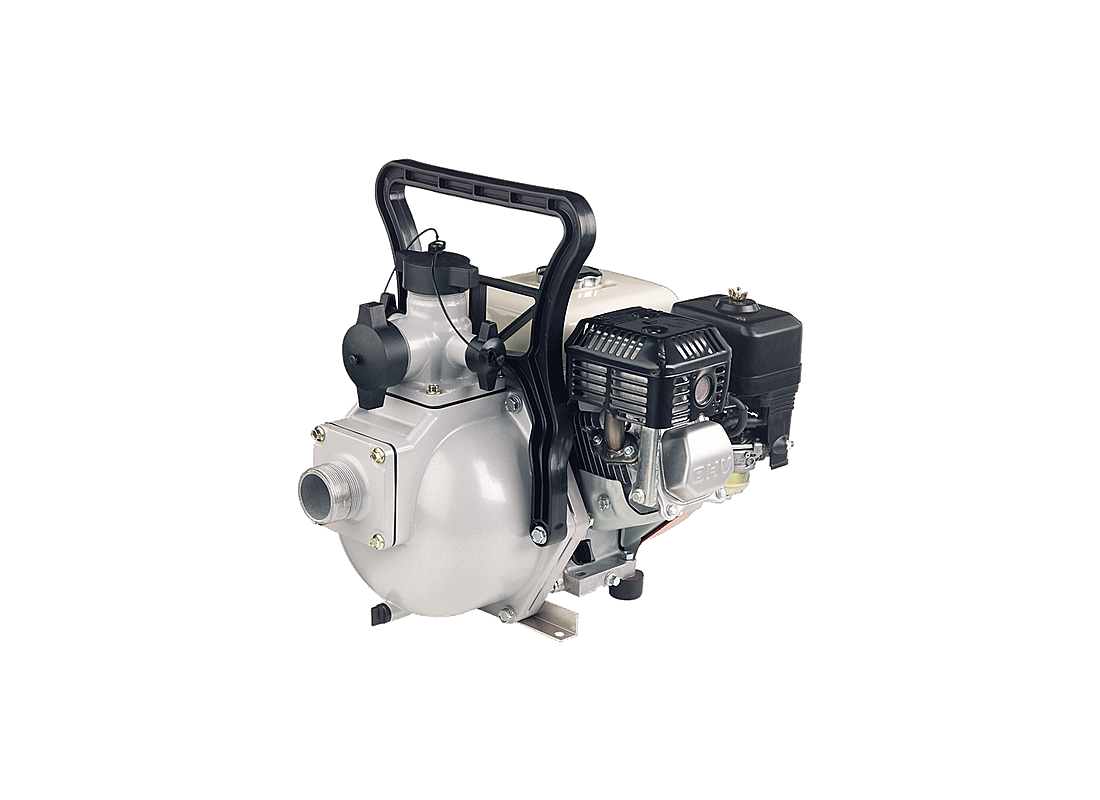Onga BM65H aluminium twin-stage high-pressure firefighting pump with Honda GX200 petrol engine, ready for emergency fire suppression.