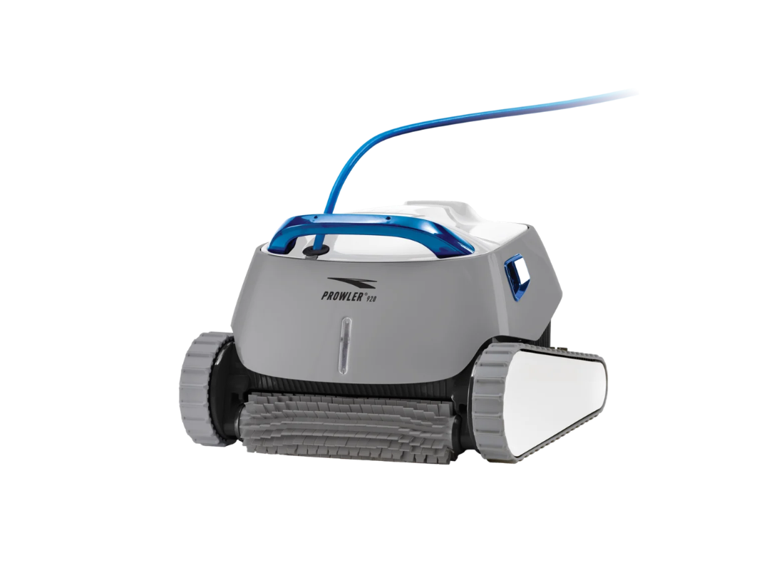 Onga Prowler 920 robotic inground pool cleaner with top-access filtration basket for deep surface cleaning.