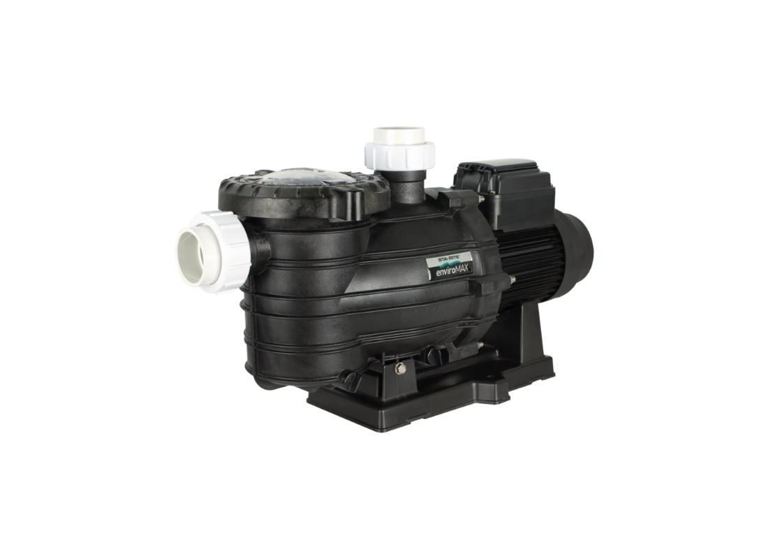 Onga Sta-Rite EnviroMAX 800 variable speed pool pump with brushless DC motor for energy-efficient pool filtration.