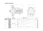 Pedrollo F50/250AR Cast Iron Close-Coupled Centrifugal Pump for Heavy Liquid Transfer with Closed Impeller