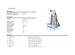 Pedrollo MC15/45-N Cast Iron IPX8 Protection Submersible Drainage Pump for Sludge with Two-Channel Impeller