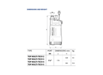 Pedrollo TOP-MT3 Technopolymer Submersible Multi-Stage Pump for Rainwater Harvesting with Noryl Impeller