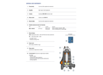 Pedrollo TR090 Cast Iron Thick Housing Submersible Grinder Pump for Dirty Water with Open Impeller