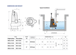 Pedrollo VXC15/35-N Cast Iron Oil Chamber Submersible Drainage Pump for Putrid Sludge with Vortex Impeller